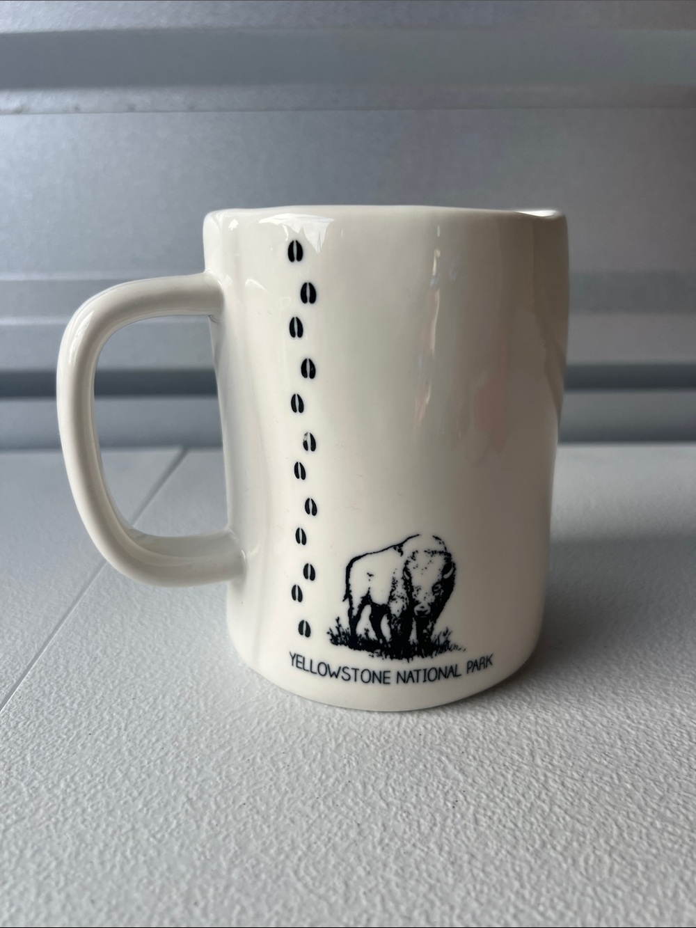Yellowstone National Park White Buffalo Ceramic Coffee Mug z13